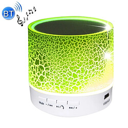 Wewoo Mini enceinte Bluetooth vert Mini haut-parleur stéréo portable, avec microphone intégré et ampli LED, Appels Mains-libres de ampère Carte TF & AUX IN, Distance: 10m 