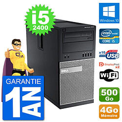 PC Tour Dell 7010 Intel Core i5-2400 RAM 4Go Disque Dur 500Go Windows 10 Wifi · Occasion 