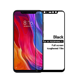 Protecteur écran en verre trempé 2.5D 9H pleine grandeur noir pour votre Xiaomi Pocophone F1 