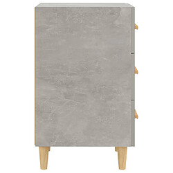 Acheter vidaXL Table de chevet gris béton 40x40x66 cm bois d'ingénierie