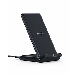 Anker PowerWave Stand - Chargeur sans fil rapide certifié Qi 10W pour Samsung Galaxy S9/8/7/+, compatible standard 5W iPhone XR/Xs Max/XS/X/8/8 Plus, Mate 20 Pro (chargeur mural non inclus) 