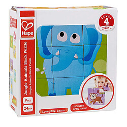 Hape- Puzzle Cubes Animaux de la Jungle, E1619, Vert pas cher