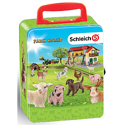 Theo Klein Coffret de rangement pour 18 bébés animaux SCHLEICH