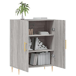 Avis vidaXL Buffet sonoma gris 69,5x34x90 cm bois d'ingénierie