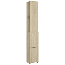 vidaXL Armoire salle de bain chêne sonoma 25x26,5x170 cm