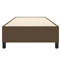 Sommier à lattes,Cadre à lattes de lit pour Adulte Marron foncé 80x200 cm Tissu -MN42420 pas cher