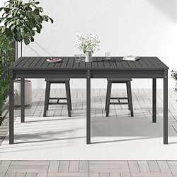 Avis Maison Chic Table de jardin | Table d'extérieur gris 159,5x82,5x76 cm bois massif de pin -GKD58987