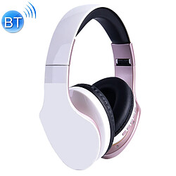 Yonis Casque Bluetooth Pliable 4.0 Sans Fil Avec Micro, Autonomie 10H, Confortable + SD 16Go Casque Bluetooth Pliable 4.0 Sans Fil Avec Micro 8h De Musique 10h De Conversation + SD 16Go Blanc YONIS