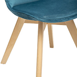 Acheter Atmosphera, Createur D'Interieur Chaises style scandinave "baya patchwork" atmosphera - bleu