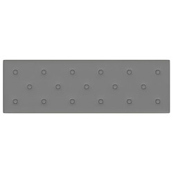 Acheter vidaXL Panneaux muraux 12 pcs Gris 90x30 cm Similicuir 3,24 m²