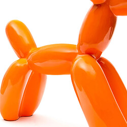 Avis Figurine Décorative Chien Ballon Kuatéh en Polyrésine 41x41x13 cm Orange