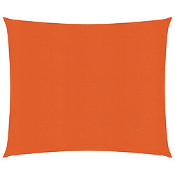 vidaXL Voile d'ombrage 160 g/m² Orange 3x3 m PEHD