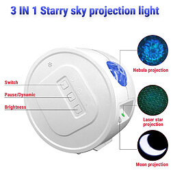 NC Galaxy Starry Projector Star Night Light Sky Lampe USB Contrôle Vocal De La Pièce