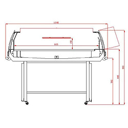 Îlot de Refroidissement avec Couvercle en Verre - 190 LTR - Combisteel