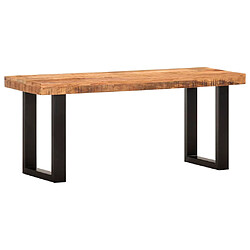 vidaXL Banc 110 cm Bois de manguier brut massif et acier