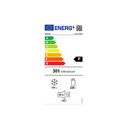 Acheter Réfrigérateur combiné 60cm 339l statique noir - LI8S1EK - INDESIT