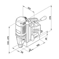 Unité de perçage magnétique MABasic 200, 230 V BDS