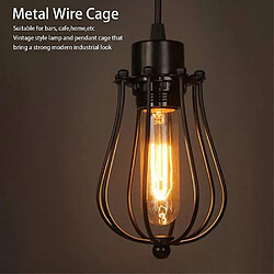 Universal Abat-jour recouvert pendentif lustre fil metal cage plafond cafe stick lampe lampe