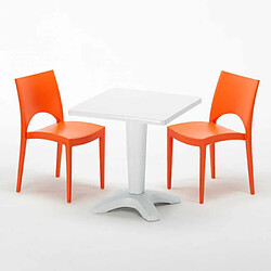 Avis Grand Soleil Table et 2 chaises colorées polypropylen