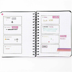 Rico Agenda spécial Bullet journal à spirales 96 feuilles - 16,5 x 21,5 cm pas cher