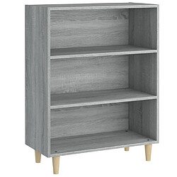 Maison Chic Buffet,Meuble de Rangement,commode pour salon,Cuisine Sonoma gris 69,5x32,5x90 cm Bois d'ingénierie -MN59092