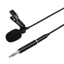 Avis Universal Condensateur omnidirectionnel microphone à pince col avec pare-brise mousse 3,5 mm TRRS 3,5 mm adaptateur TRS 3 m câble