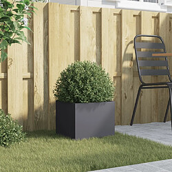 Avis Maison Chic Jardinière,Bac à fleurs - pot de fleur anthracite 32x30x29 cm acier laminé à froid -GKD55582