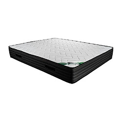 Vente-Unique Matelas 180 x 200 cm mousse et coutil bambou ép.25cm - BERENDI de NATUREA