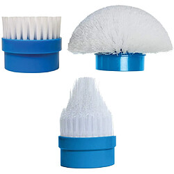 Venteo - 3 brosses ACTI BRUSH - TELESHOPPING - Blanc/Bleu - Adulte - Recharge Acti Brush 