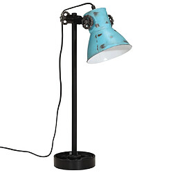 vidaXL Lampe de bureau 25 W bleu délavé 15x15x55 cm E27