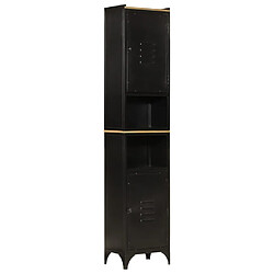 vidaXL Armoire de salle de bain 40x27x180 cm fer et bois de manguier