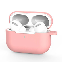 Wewoo Coque Pour AirPods Pro 3 Housse de protection en silicone écouteurs sans fil avec trou lanière rose 