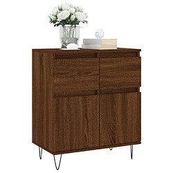 Avis Maison Chic Buffet,Meuble de Rangement,commode pour salon,Cuisine Chêne marron 60x35x70 cm Bois d'ingénierie -MN39275