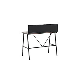 Beliani Bureau effet bois foncé 100 x 50 cm HASTINGS pas cher