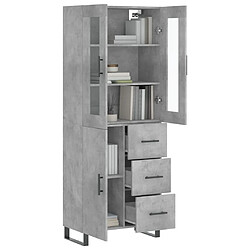 Avis Maison Chic Buffet,Meuble de Rangement,commode pour salon,Cuisine Gris béton 69,5x34x180 cm Bois d'ingénierie -MN25759