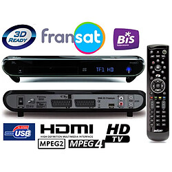 Aston Diva HD Premium Wifi intégré - Décodeur Satellite Numérique TNT HD FRANSAT USB PVR avec carte Viaccess Fransat sur Atlantic Bird 3 