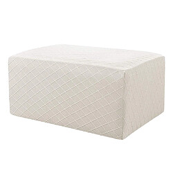 Pouf De Rangement Tabouret Couverture Repose-pieds Stretch Grille Couverture Deep Coffee housse de protection pouf repose-pieds