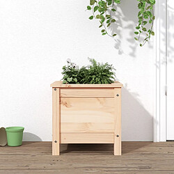 Maison Chic Jardinière,Bac à fleurs - pot de fleur 40x40x39 cm bois de pin massif -GKD47839