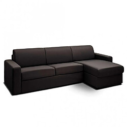 Inside 75 Canapé d'angle convertible express MIDNIGHT velours gris ardoise couchage 140 cm 