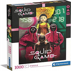 Clementoni- Squid Game Game-1000 Made in Italy, 1000 pièces, Série TV, Netflix, Puzzle Film Famosi, Divertissement pour Adultes, 39693, Multicolore pas cher