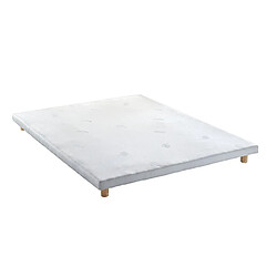 Promo Matelas Sommier tapissier extra plat à lattes multiplis... Sommier tapissier extra plat à lattes multiplis 90x190