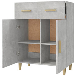 Acheter Maison Chic Buffet,Meuble de Rangement,commode pour salon,Cuisine Gris béton 69,5x34x89 cm Bois d'ingénierie -MN66466