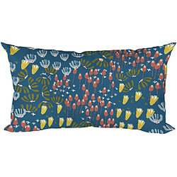 JARDIN PRIVÉ Coussin décoratif en tissu imprimé Eveil 50 x 30 cm. Coussin décoratif en tissu imprimé Eveil 50 x 30 cm