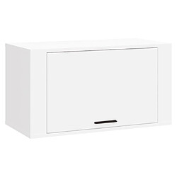 vidaXL Armoire à chaussures murale Blanc 70x35x38 cm Bois d'ingénierie