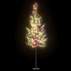 vidaXL Sapin de Noël 600 LED colorées Cerisier en fleurs 300 cm