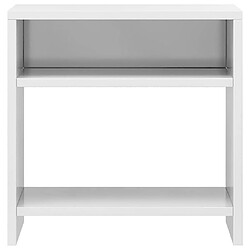 Acheter vidaXL Tables de chevet 2pcs Blanc brillant 40x30x40cm bois ingénierie