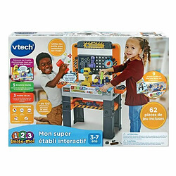 Set d'outils Vtech Mon super établi interactif 62 Pièces