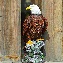 Avis simulation aigle figurine modèle jardin extérieur pelouse ornement marron