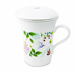 Aromandise Tisanière fleurie - porcelaine - 250 ml