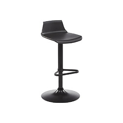 Vente-Unique Tabouret de bar - Polypropylène - Hauteur réglable - Coloris noir - CALAS 